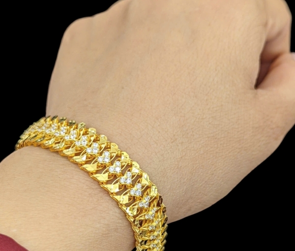 Lắc Tay Khoen Lật Tim Đôi