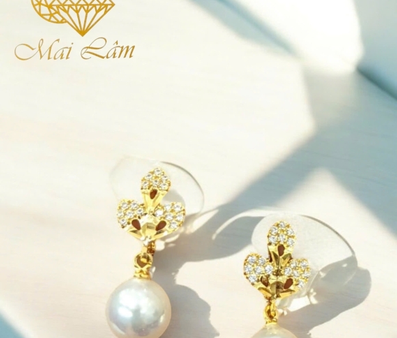 Bông Tai Bật Tòn Ten Hột Bẹt 