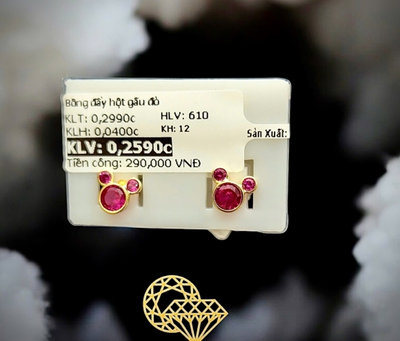 Bông Đẩy Gấu Hột Đỏ