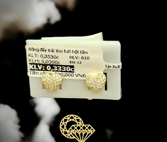 Bông Đẩy Trái Tim Hột Tấm