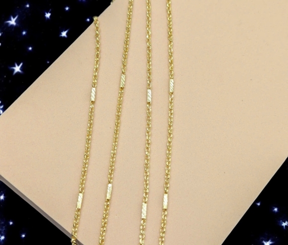 Dây Chuyền Cong Bọng Óng