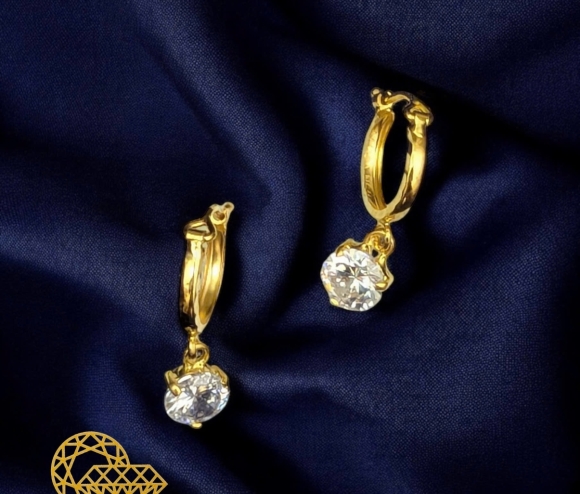 Bông Khoen 1 Hột Trắng