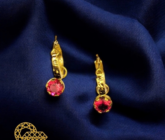 Bông Khoen 1 Hột Đỏ