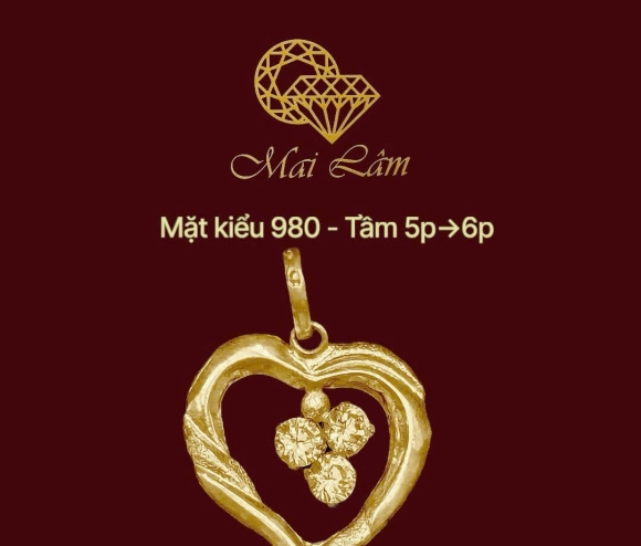 Mặt Kiểu Trái Tim 3 Nụ