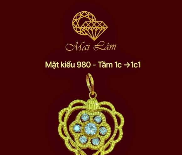 Mặt Kiểu Trái Tim Hột Trắng