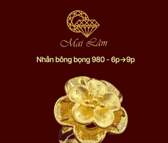 Nhẫn Bông 980 - Hoa Mai