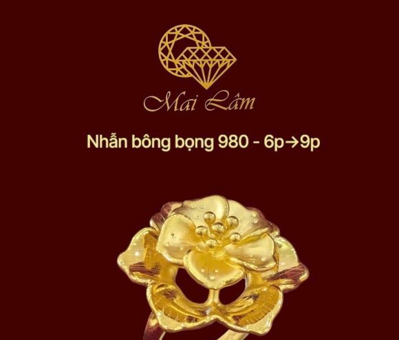 Nhẫn Bông 980 - Hoa Mai 6 Cánh