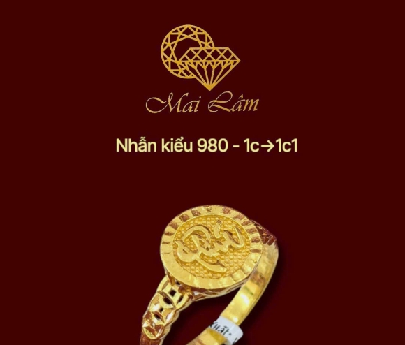 Nhẫn 980 - Chữ Phúc