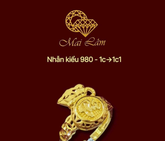 Nhẫn 980 - Túi Tiền Chữ Phúc