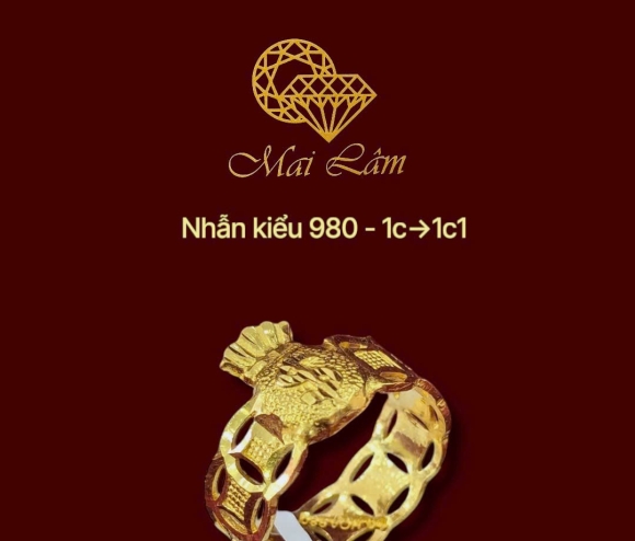 Nhẫn 980 - Kim Tiền Túi Tiền