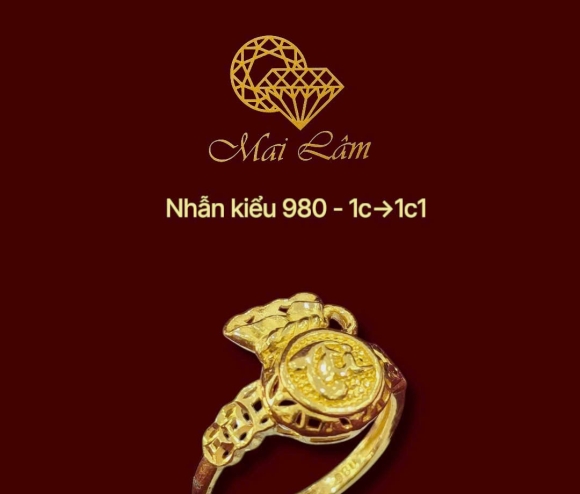 Nhẫn 980 - Túi Tiền Chữ Tài