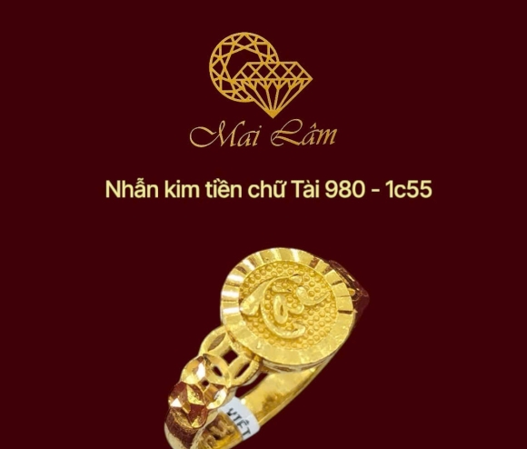 Nhẫn 980 -  Chữ Tài