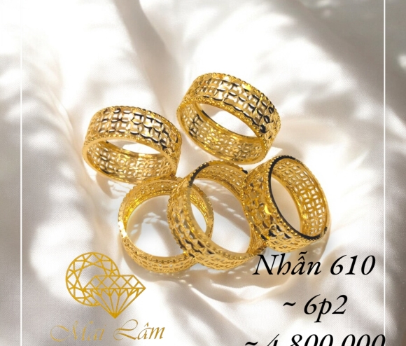 Nhẫn Kim Tiền 2 Hàng