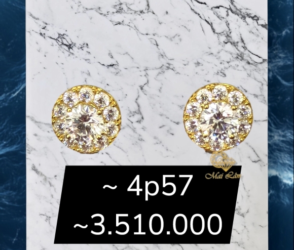 Bông Bật Xoàn Cầu Hột Trắng 