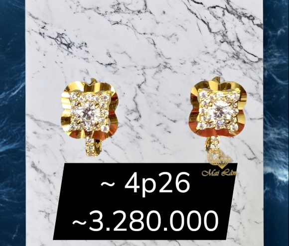 Bông Bật Vuông Hột Trắng