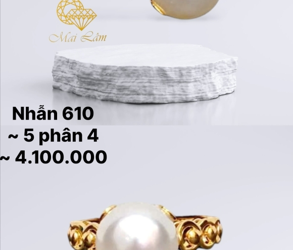 Nhẫn Hột Bẹt Đai Tròn Bi