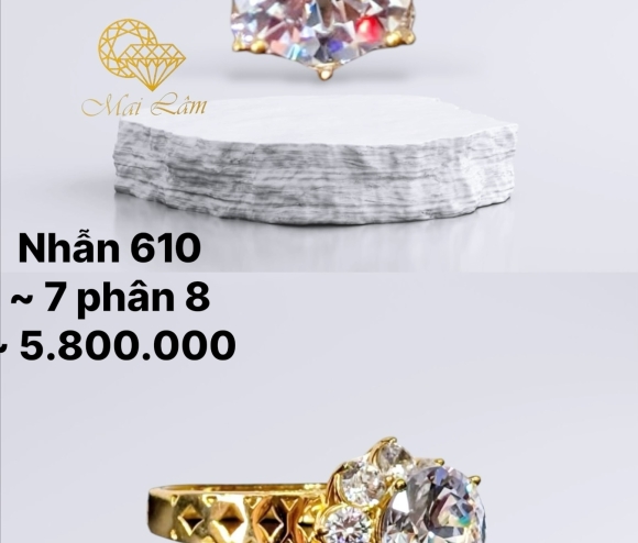 Nhẫn Hột Cao Hoa Đai Đồng Tiền