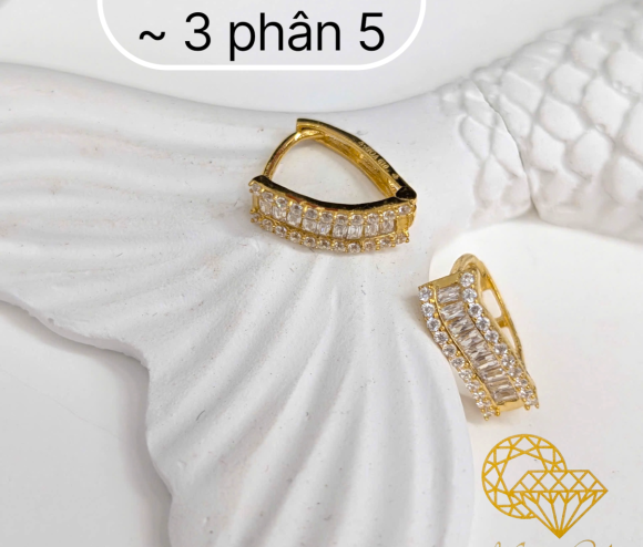 Bông Bật 3 Hàng, 1 Baget, 2 Hột Tấm