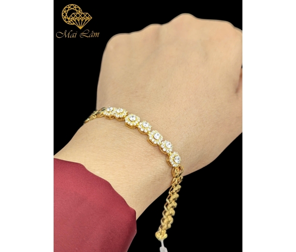 Lắc Tay Hột Trắng Xoàn