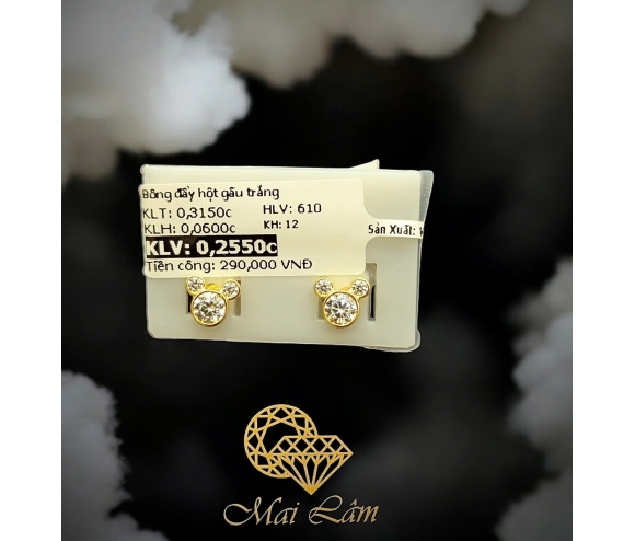 Bông Đẩy Gấu Hột Trắng