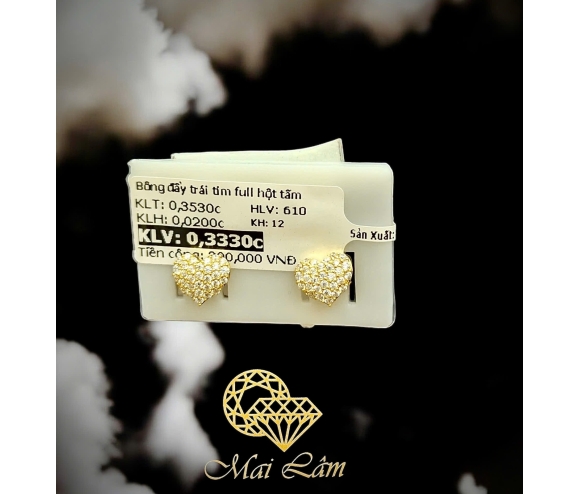 Bông Đẩy Trái Tim Hột Tấm