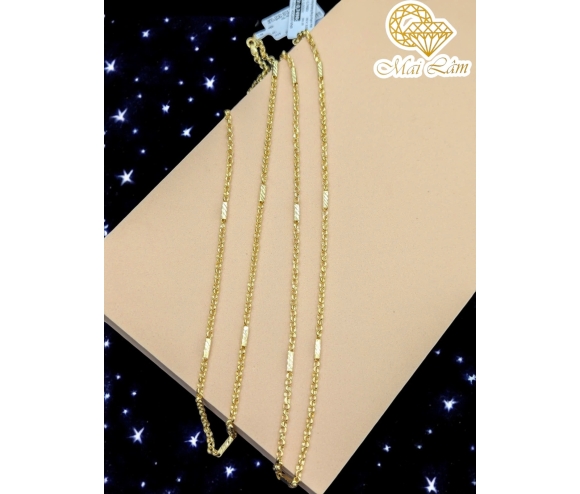 Dây Chuyền Cong Bọng Óng