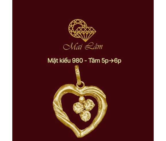 Mặt Kiểu Trái Tim 3 Nụ