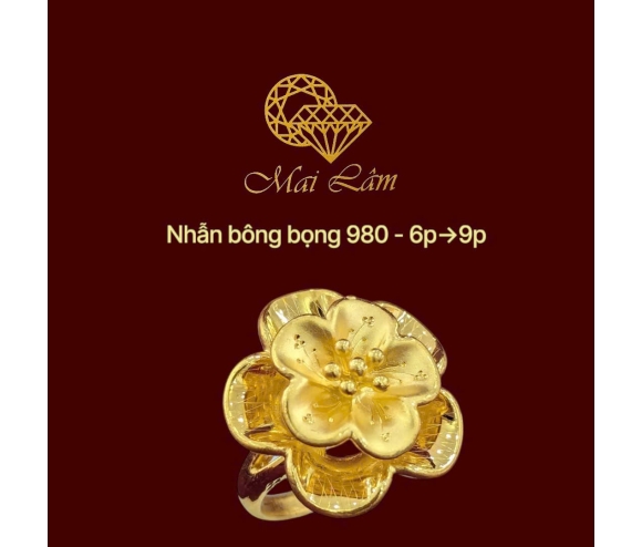Nhẫn Bông 980 - Hoa Mai