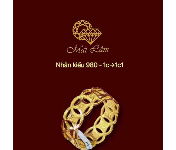Nhẫn Bông 980 - Kim Tiền