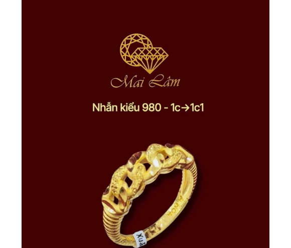 Nhẫn 980 - Khoen Lật