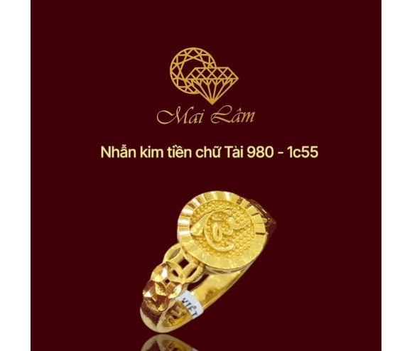 Nhẫn 980 -  Chữ Tài