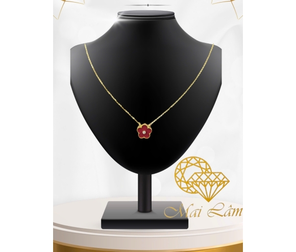 Dây Chuyền Hoa Đỏ 5 Cánh