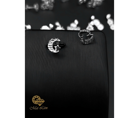 Bông 750 - Khoen Mặt Trăng Ngôi Sao