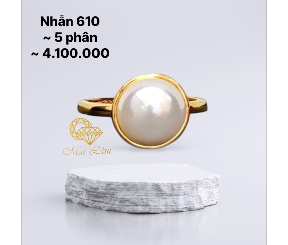 Nhẫn Hột Bẹt Trơn