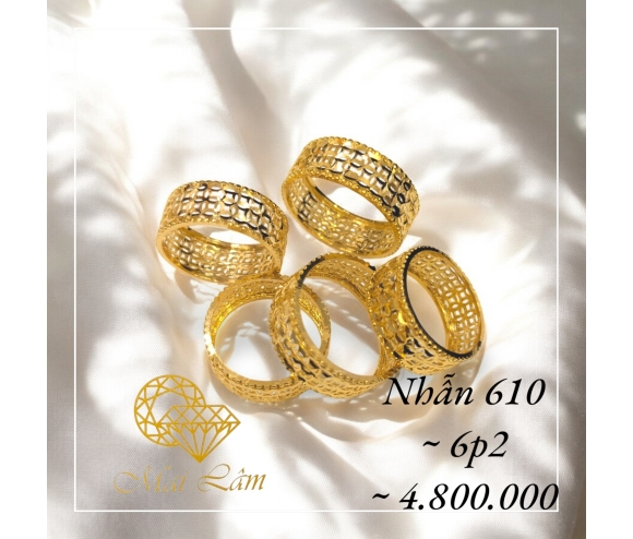 Nhẫn Kim Tiền 2 Hàng