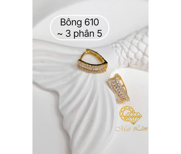 Bông Bật 3 Hàng, 1 Baget, 2 Hột Tấm