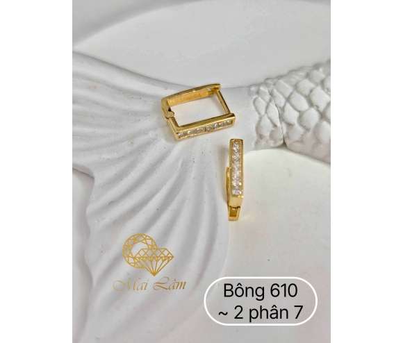 Bông Bật 1 Hàng Hột Tấm 