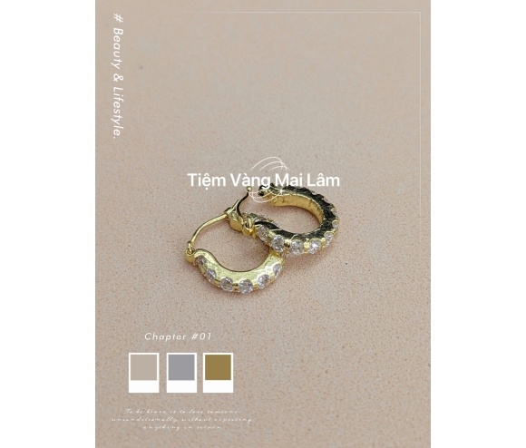 Bông Tai Mẫu Đơn Gian