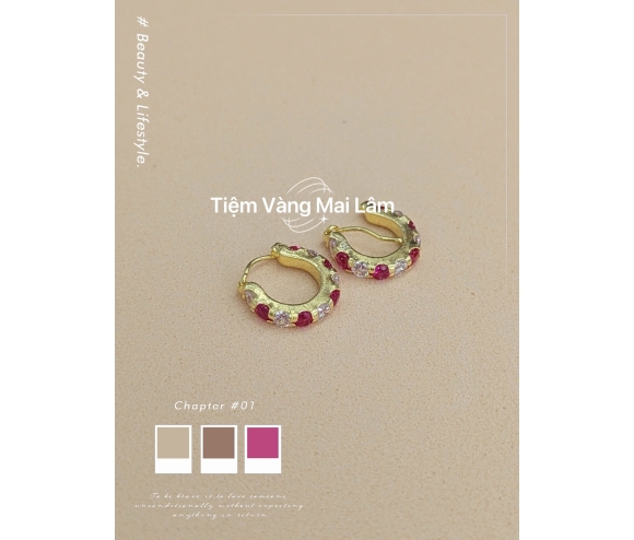 Bông Tai Mẫu Đính Đá