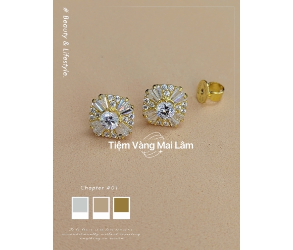 Bông Tay Đính Hột Lấp Lánh