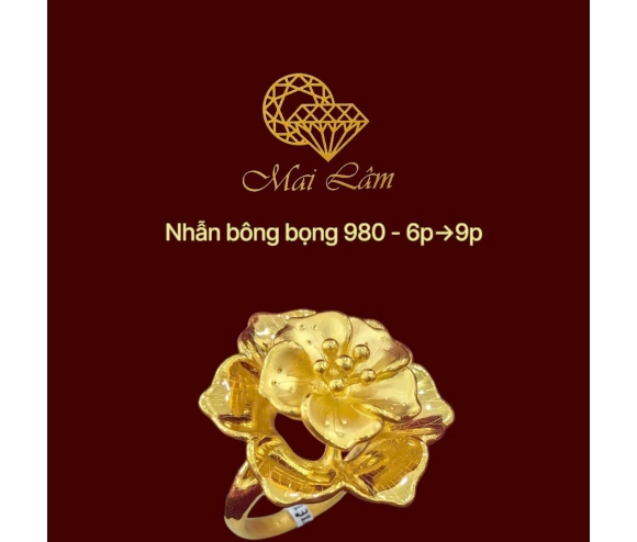 Nhẫn Bông Bọng 98- ML04