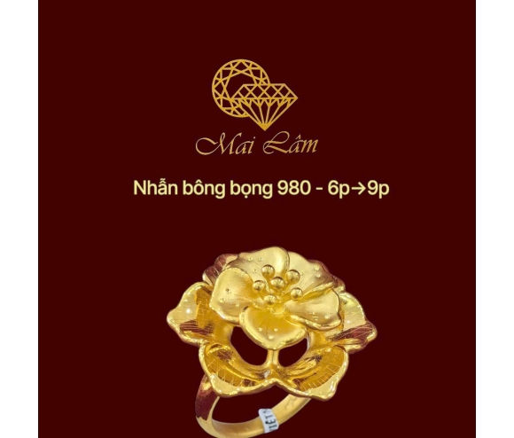 Nhẫn Bông Bọng 98- ML06