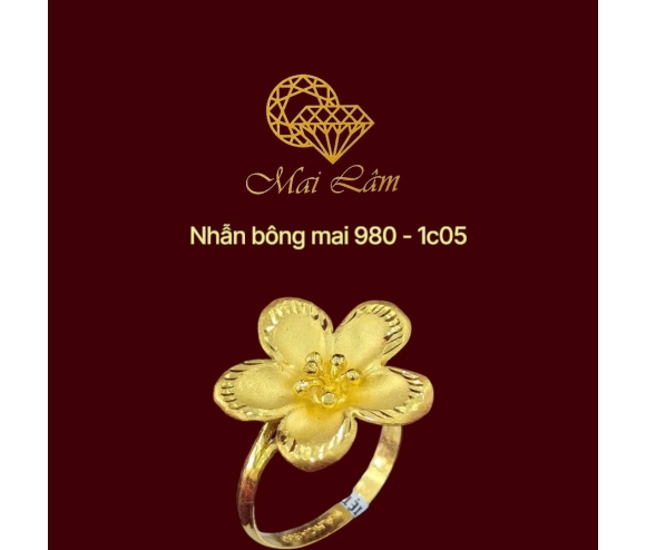 Nhẫn Bông Bọng 98- ML07