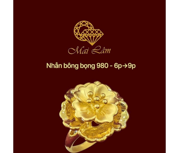 Nhẫn Bông Bọng 98- ML09