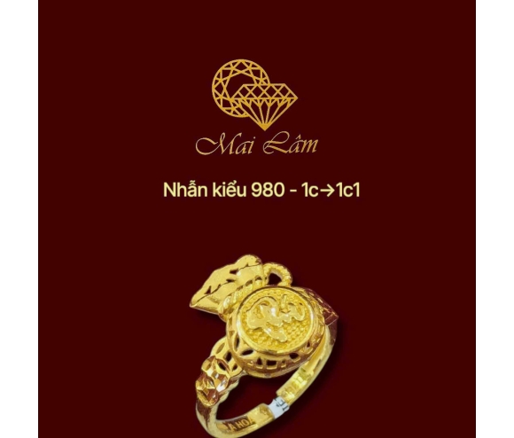Nhẫn Bông Bọng 98- ML19