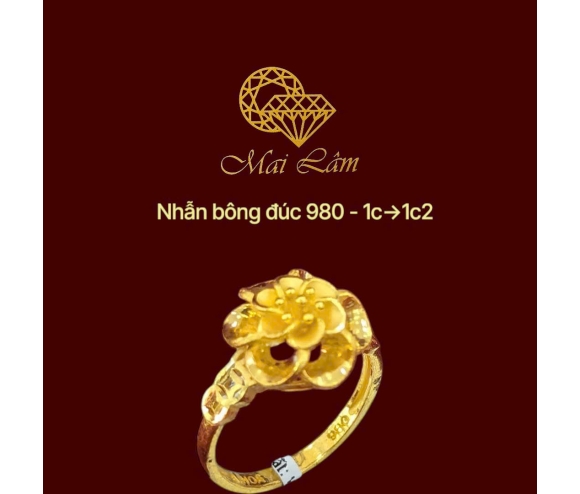Nhẫn Bông Bọng 98- ML14