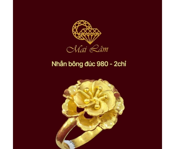 Nhẫn Bông Đúc 980 - ML12